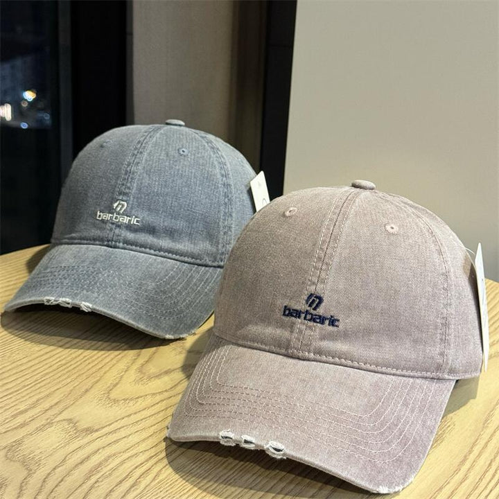 Men's Distressed Cotton Twill Baseball Cap Stornfield