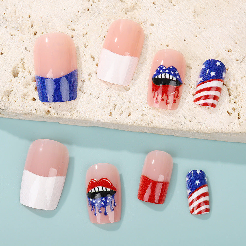 Patriotic style artificial nails Stornfield
