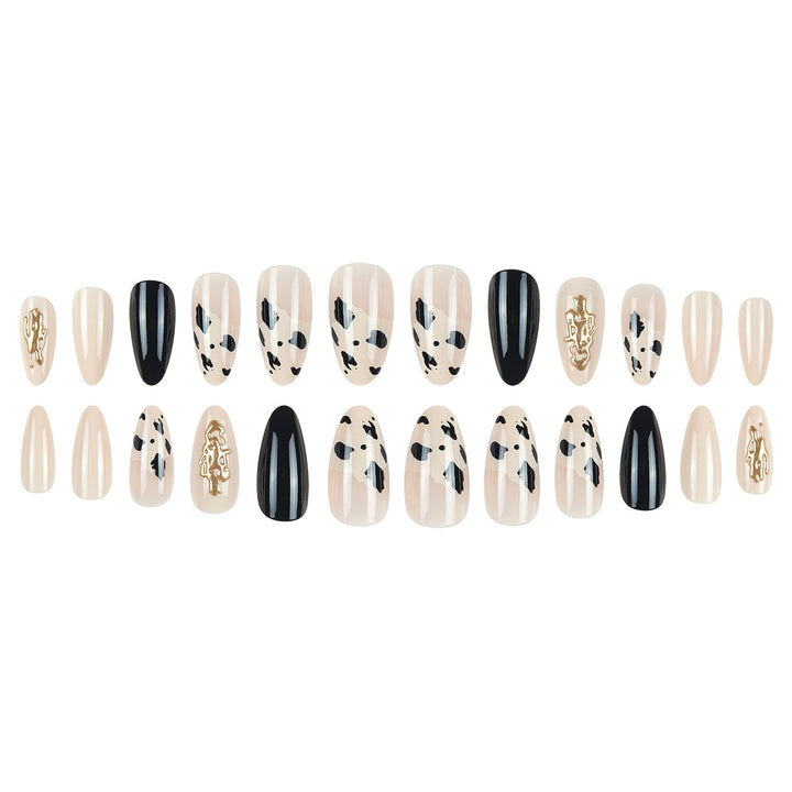 Stylish Long Almond Stiletto Press-On Nails Stornfield