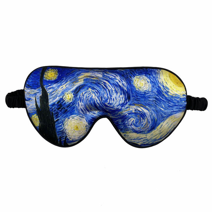 Unisex soft ergonomic sleep mask with contoured eye area and adjustable elastic band Stornfield