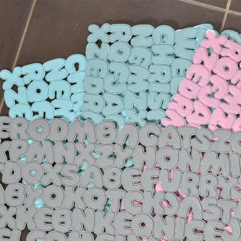 Creative Alphabet Texture Bath Mat Stornfield