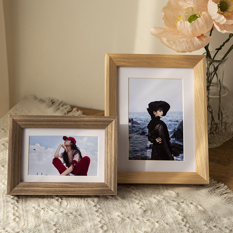 Elegant Wooden Photo Frame for Wall Display