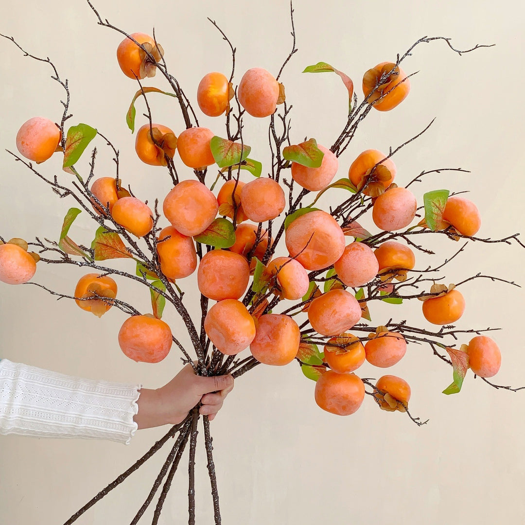 Decorative Persimmon Branch