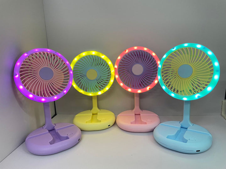 Unisex Creative LED Table Fan with Rotatable Head Stornfield