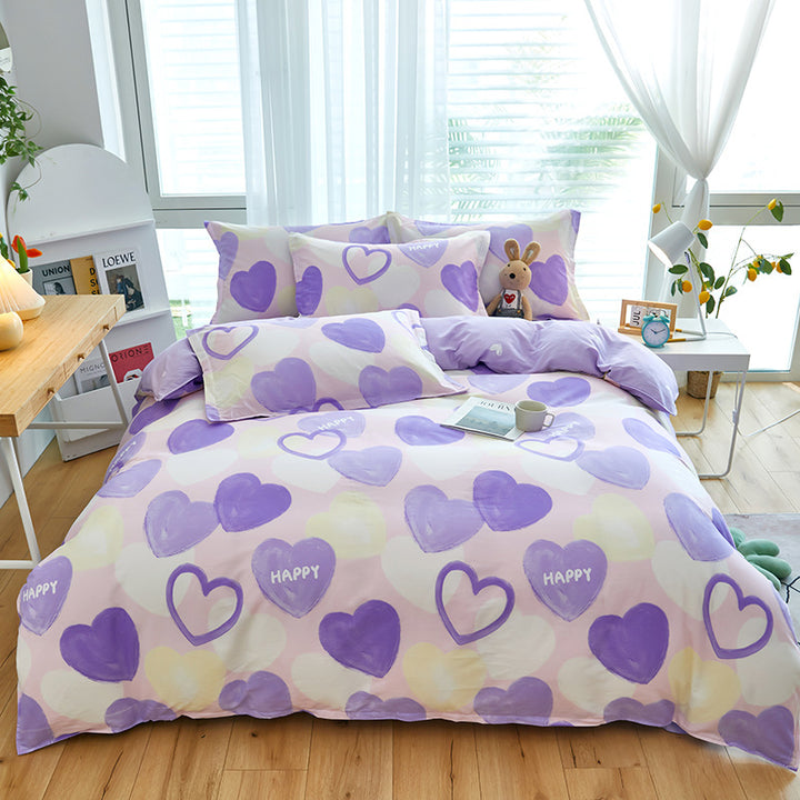 Playful Bear Checkered Comforter Set