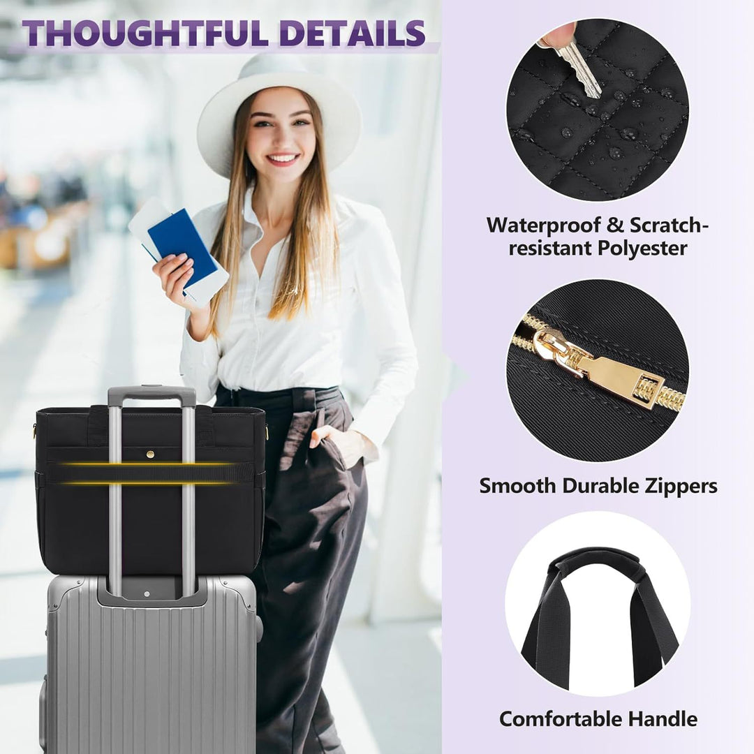 Padded Multi-functional Handbag with Organizer Stornfield