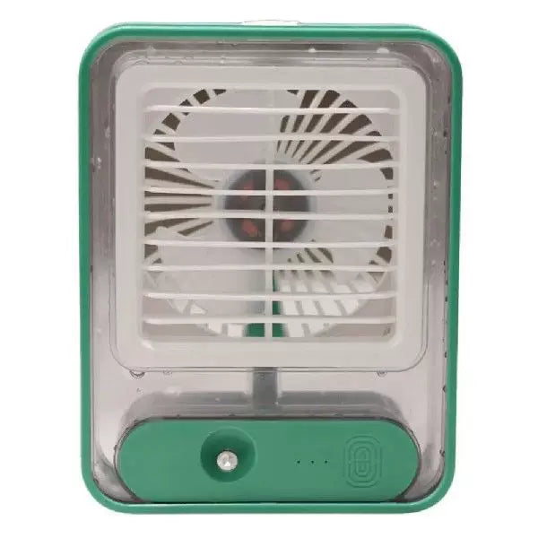 Unisex one size compact USB microclimate cooler and whisper-quiet table fan with transparent water tank and adjustable louver Stornfield