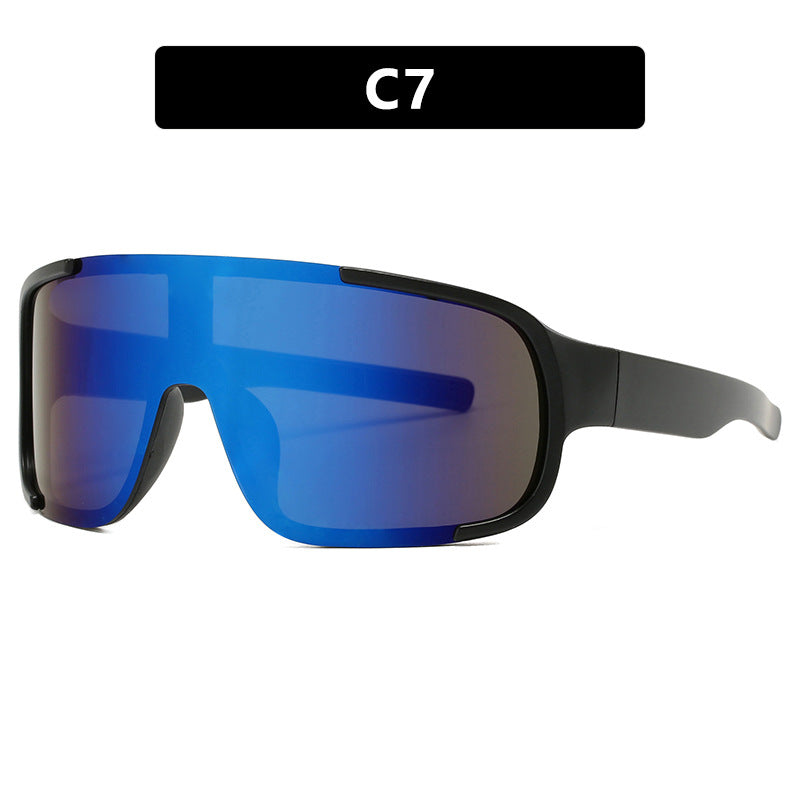 Women's sporty UV protection sunglasses with wide, aerodynamic shape Stornfield