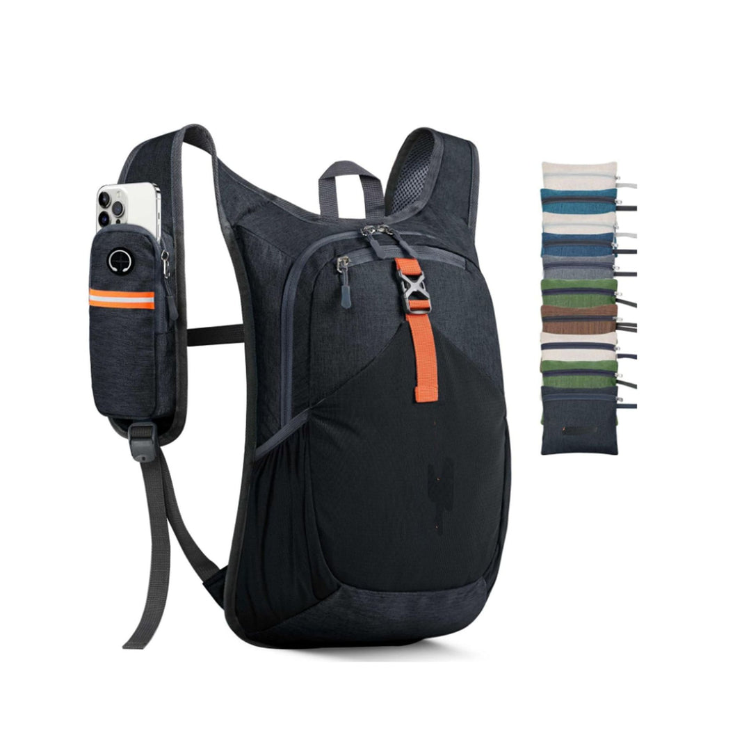 Versatile sports backpack with drink holder and safety compartment Stornfield
