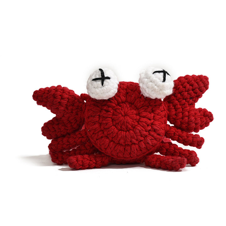 Crochet Crab-Shaped Crossbody Bag