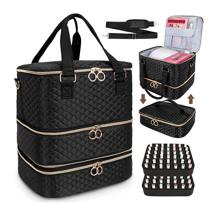 Cosmetic Organizer Bag with Multi-Level Design Stornfield