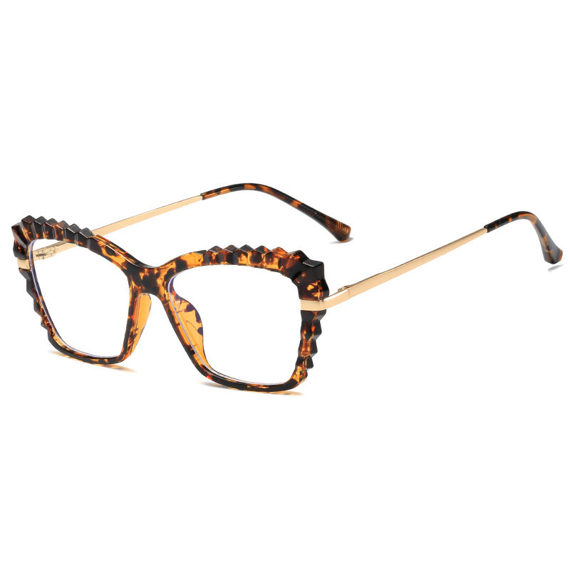 Women oversized glasses with unique wave edge design Stornfield