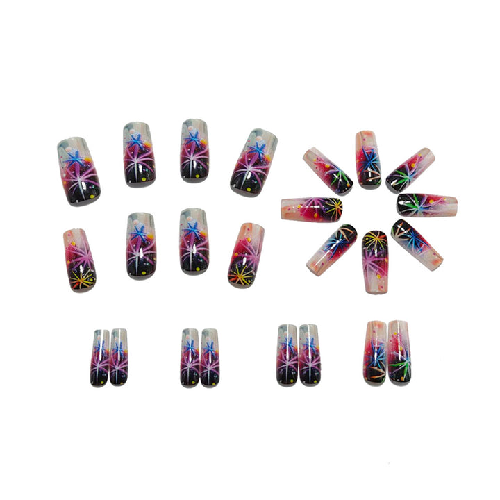 Art nails with graphic 3D design Stornfield