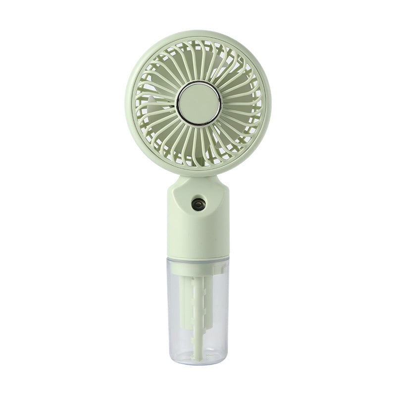 Cooling portable handheld misting fan with detachable water reservoir adjustable-speed USB-C rechargeable foldable stand Stornfield