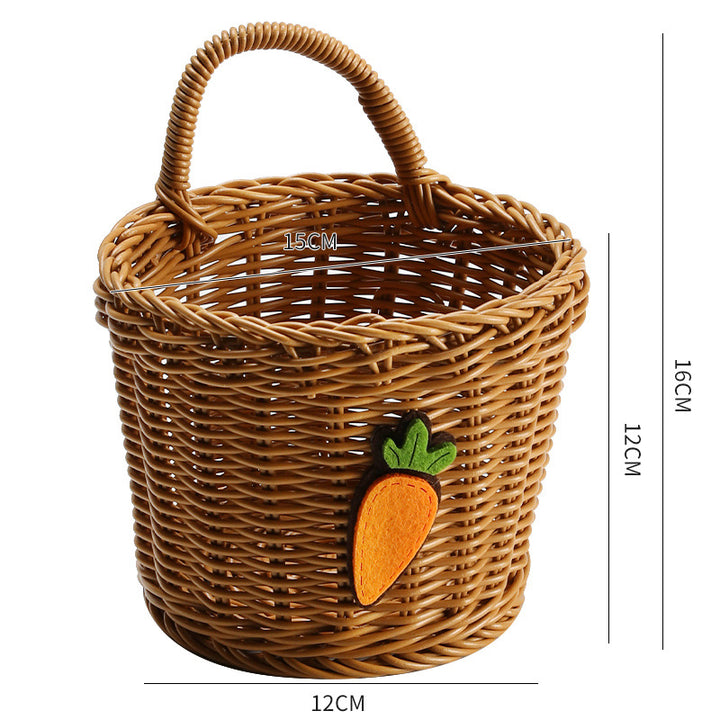 Unisex Braided Storage Basket with Sturdy Handle Stornfield