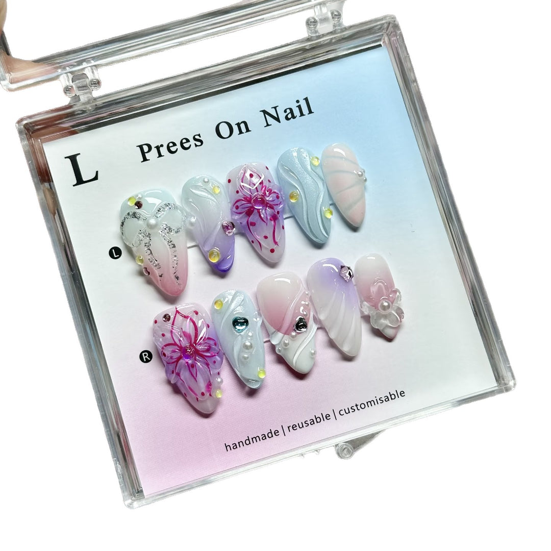 Customizable Artistic Press-On Nails