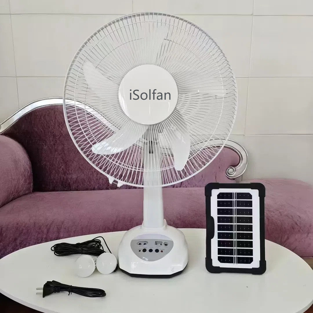 Women's Solar-Powered High-Performance Fan with Remote Control and Intelligent Control System Stornfield