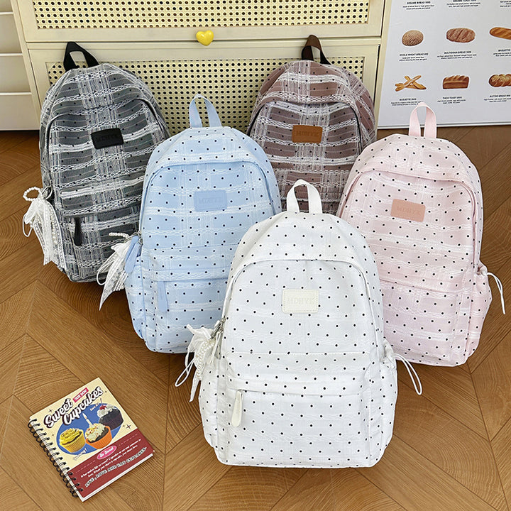 Compact Polka Dot Backpack Stornfield
