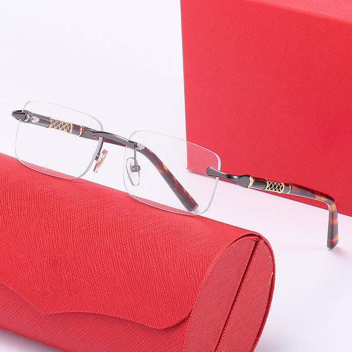 Women's elegant square sunglasses with luxury metal frame Stornfield