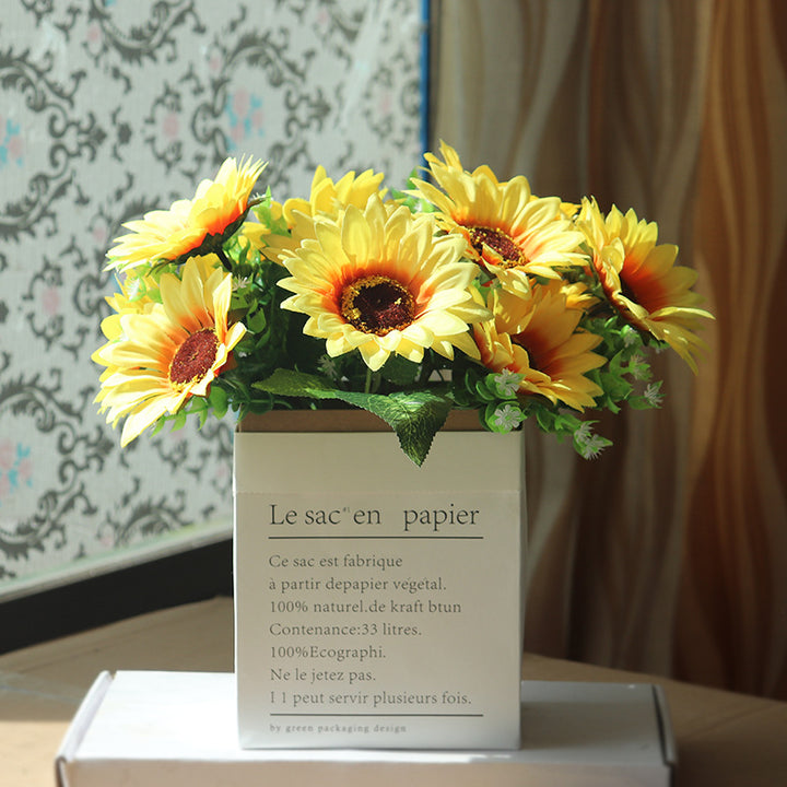 Lifelike Sunflower Bouquet