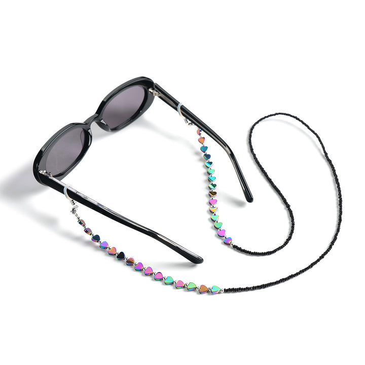 Heart-Shaped Beaded Eyewear Chain Stornfield