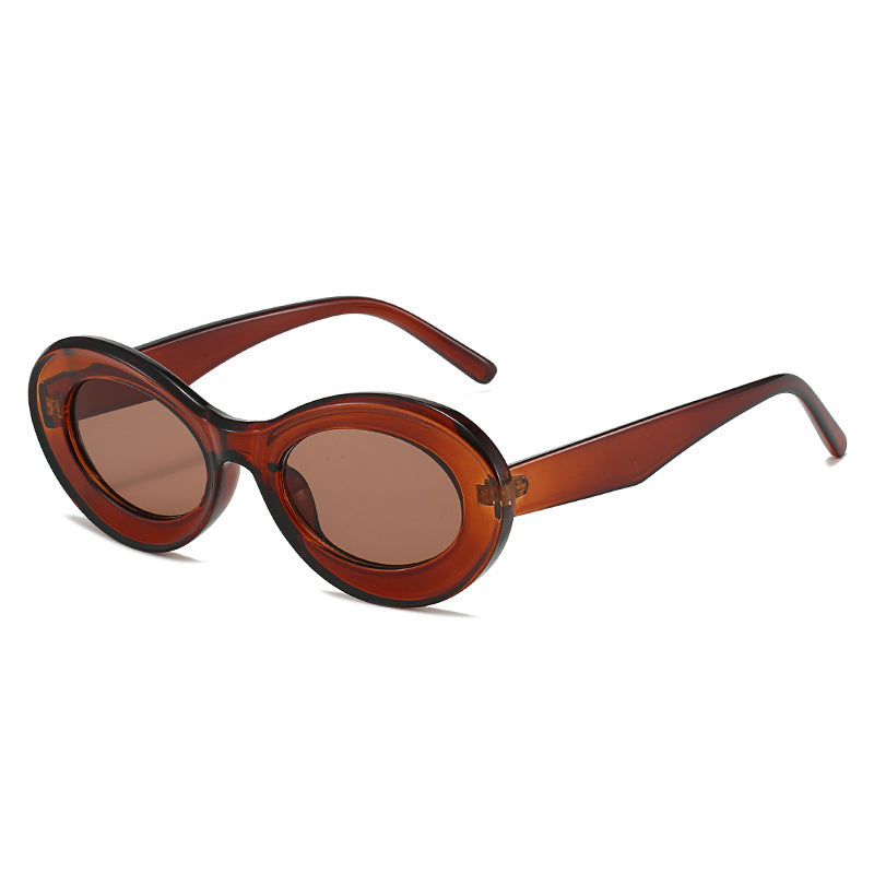 Ladies fashionable sunglasses in oval design Stornfield
