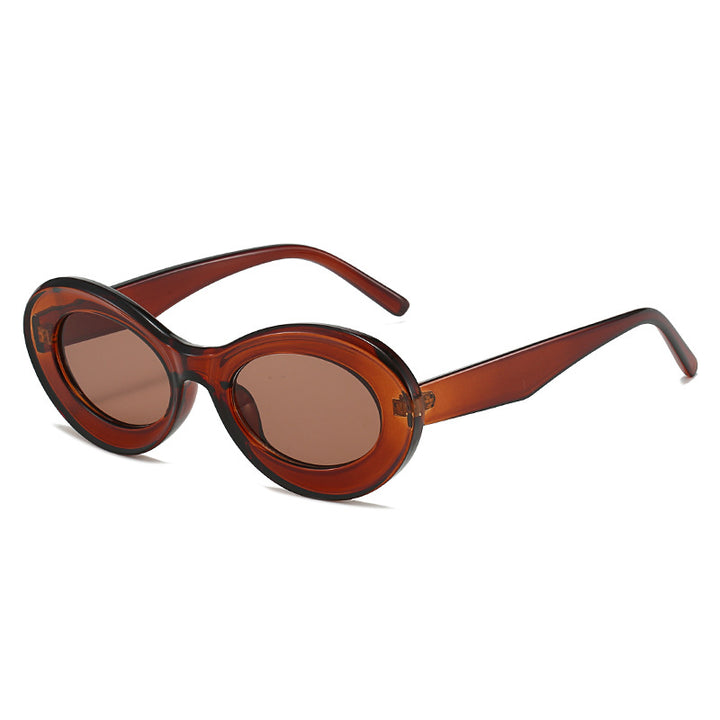 Ladies fashionable sunglasses in oval design Stornfield
