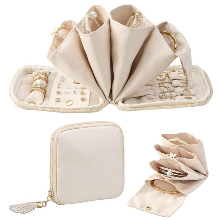 Jewelry Organizer Bag with Multifunctional Interior Layout Stornfield