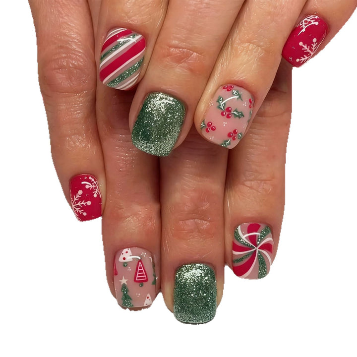 Festive Holiday Themed Nail Art Stornfield