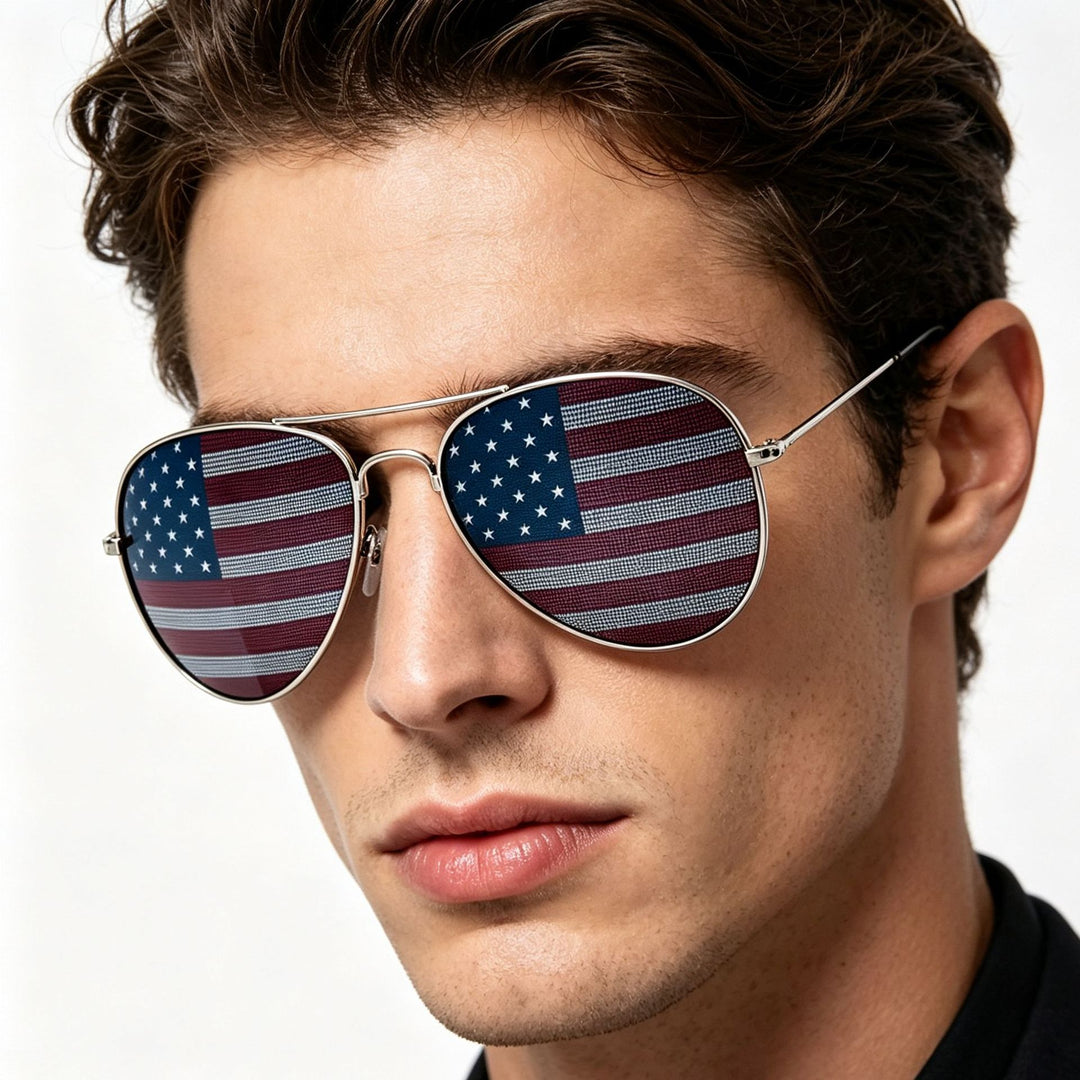 Patriotic Aviator Sunglasses Stornfield