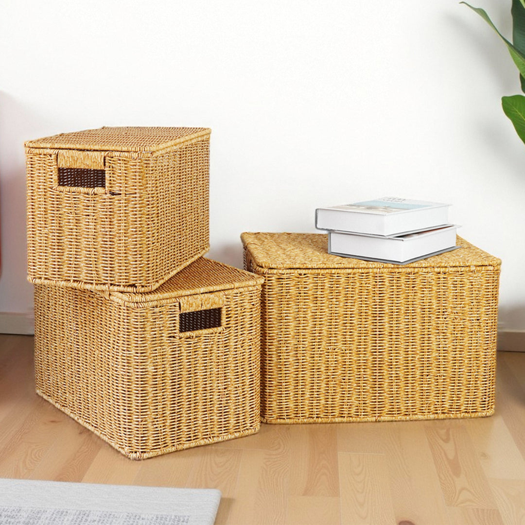 Handwoven Wicker Storage Chest Stornfield