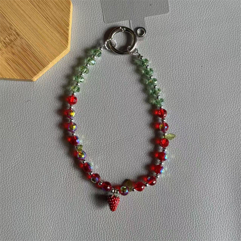 Decorative Strawberry Charm Keychain Stornfield