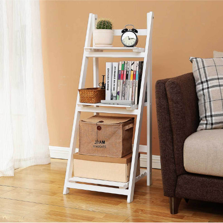Multi-Tiered Wooden Ladder Shelf Stornfield
