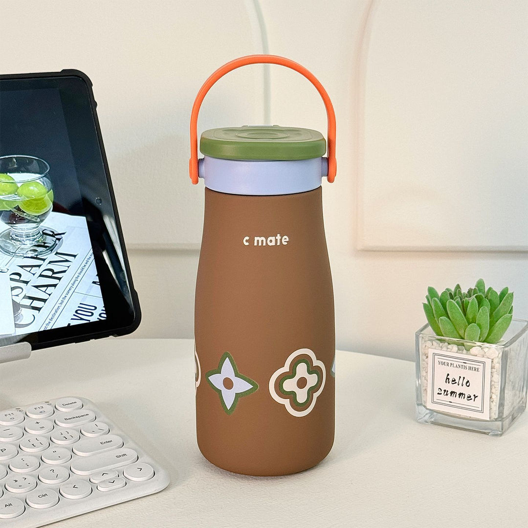 Ladies Insulated Drinking Bottle with Practical Carry Strap Stornfield