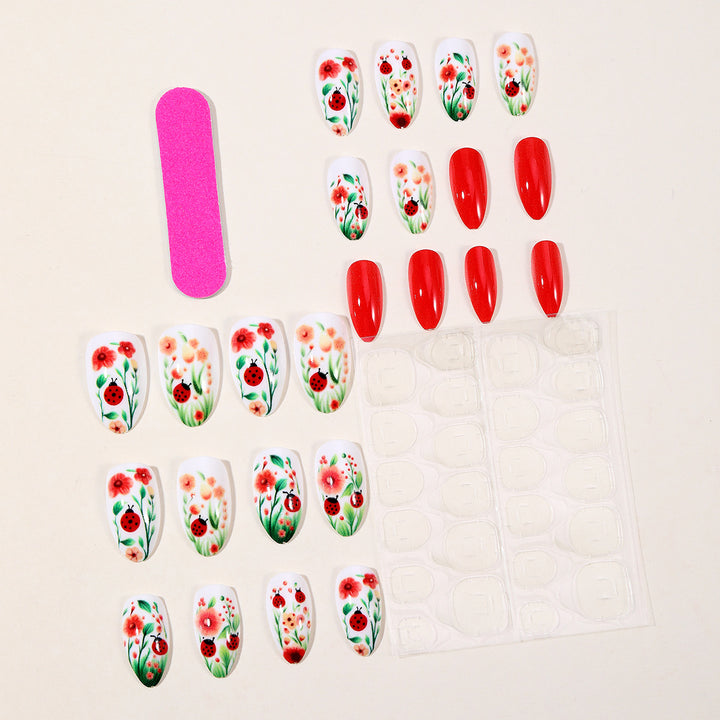 Floral-Accent 3D Nail Art Extensions Stornfield