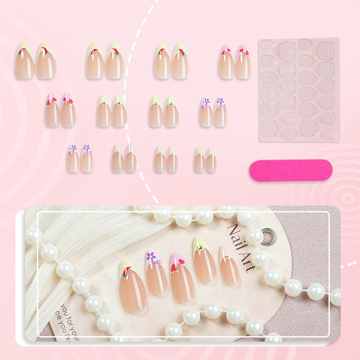 Artistic Floral Pattern Press-On Nail Art Stornfield