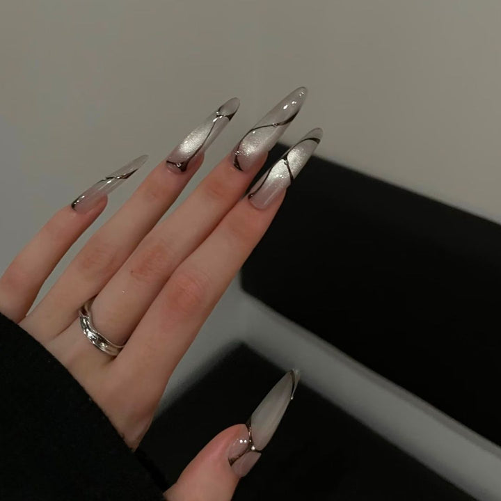 Artistic Long Stiletto Nail Enhancements Stornfield