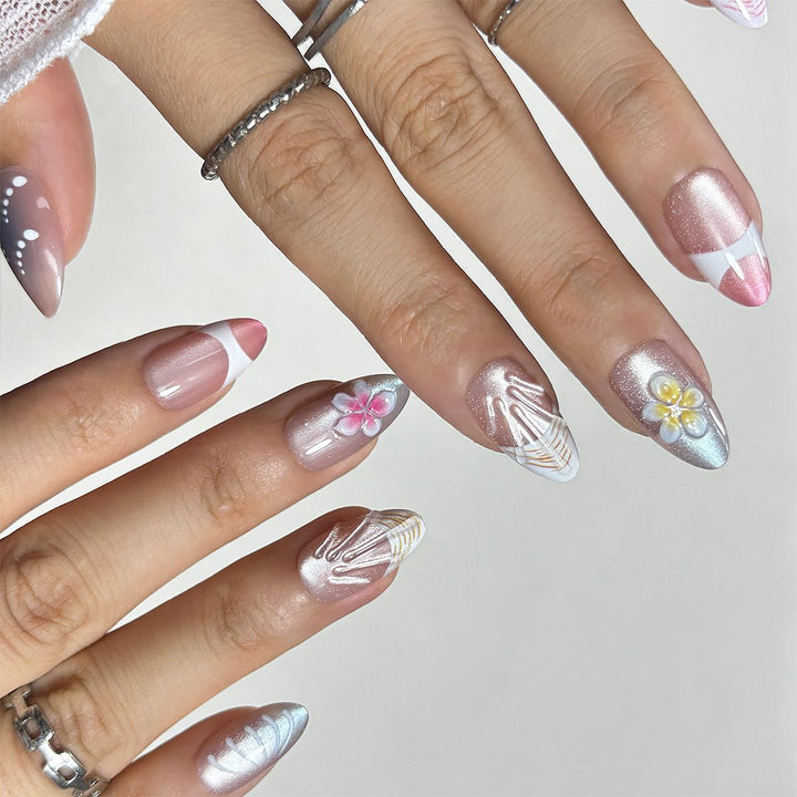 Artistic Press-On Nail Tips Set Stornfield