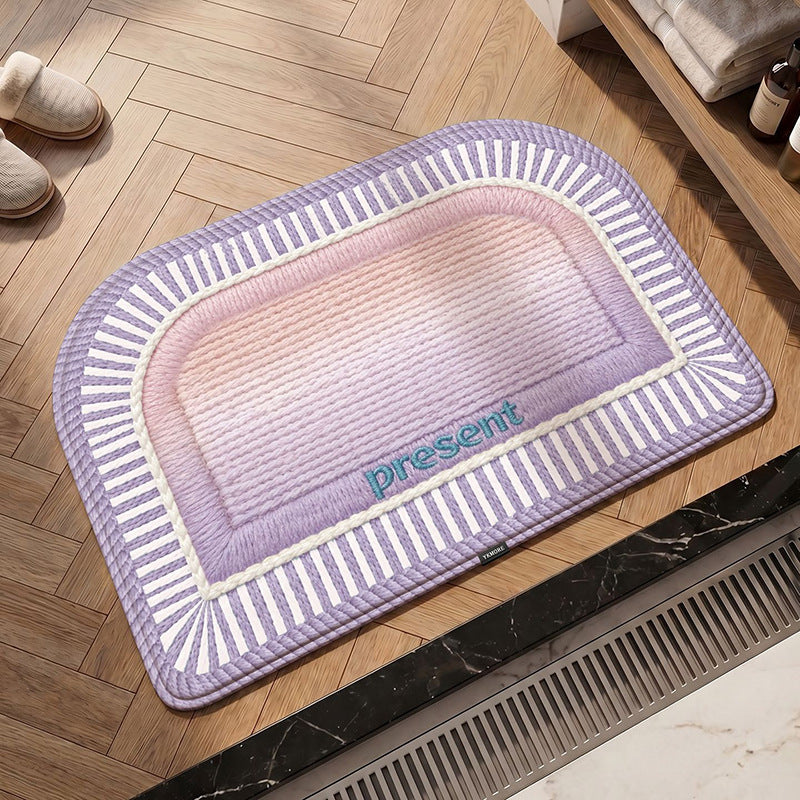 Elegant Textured Kitchen Mat