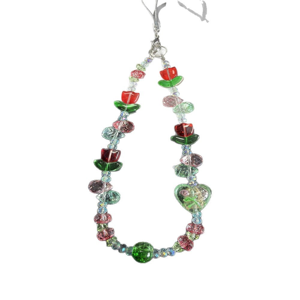 Floral Beaded Phone Lanyard Stornfield