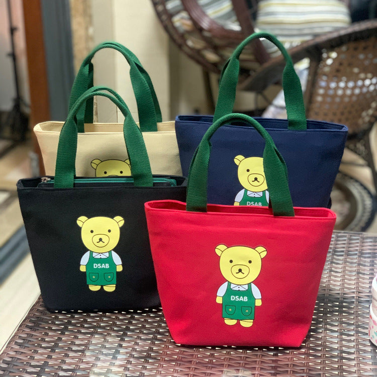 Cute Bear Print Lunch Tote Stornfield