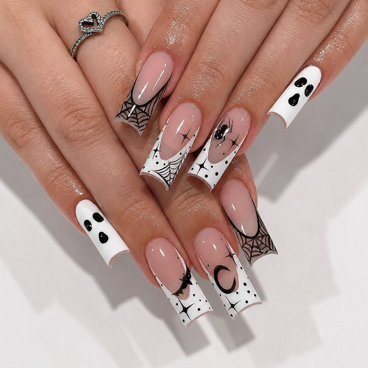 Nail set with Halloween motifs and creative designs Stornfield