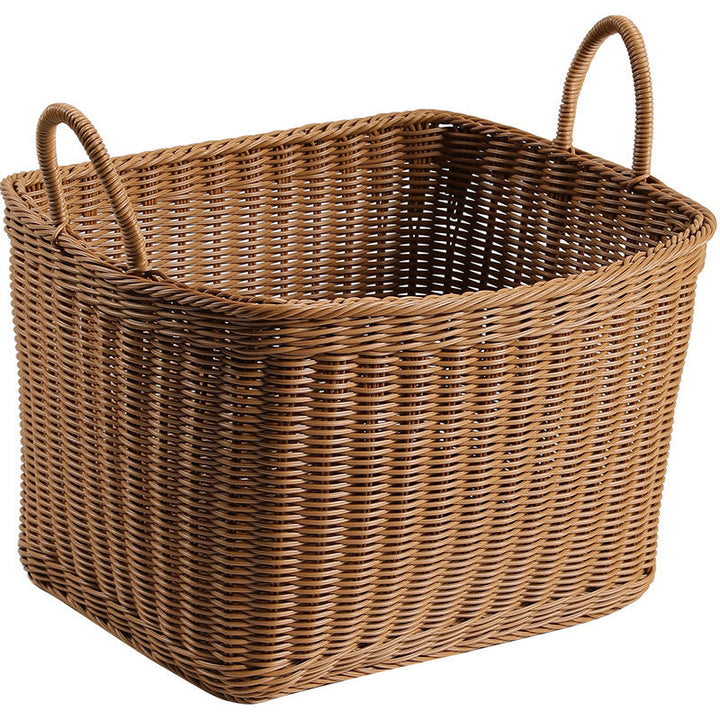 Versatile Handwoven Storage Basket with Ergonomic Handles Stornfield