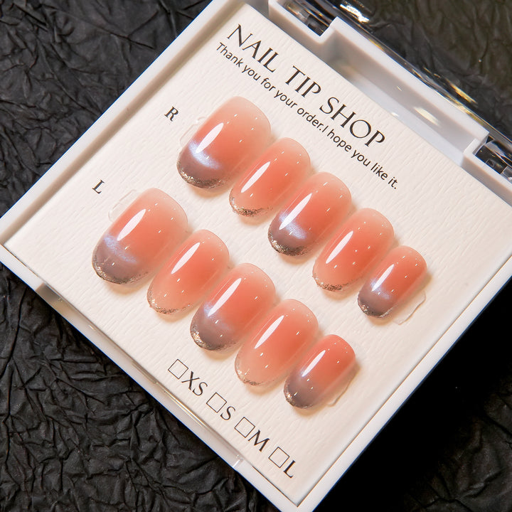 Ombre French Press-On Nail Tips