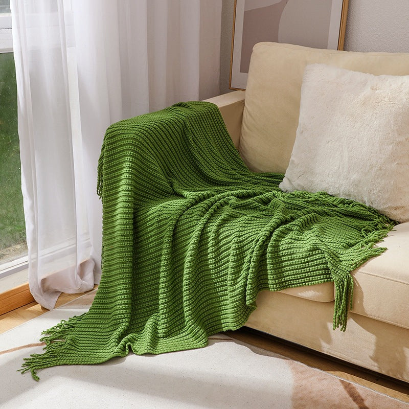 Cozy Textured Throw Blanket