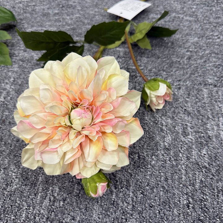 Exquisite Faux Dahlia Floral Stem