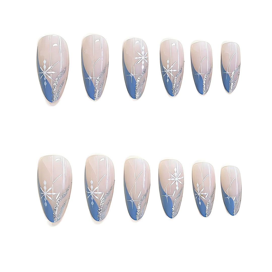 Artistic Floral Design Press-On Nails Stornfield