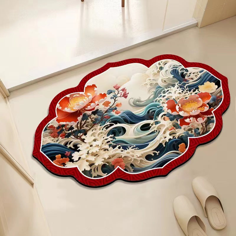 Floral Decorative Area Mat Stornfield
