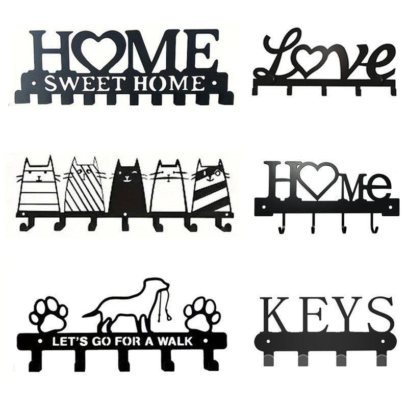 Metal key holder with cat design Stornfield