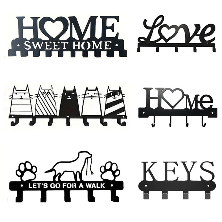 Metal key holder with cat design Stornfield